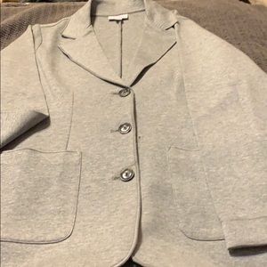 Gorgeous nwot J.Jill gray blazer-pockets-XS-cotton